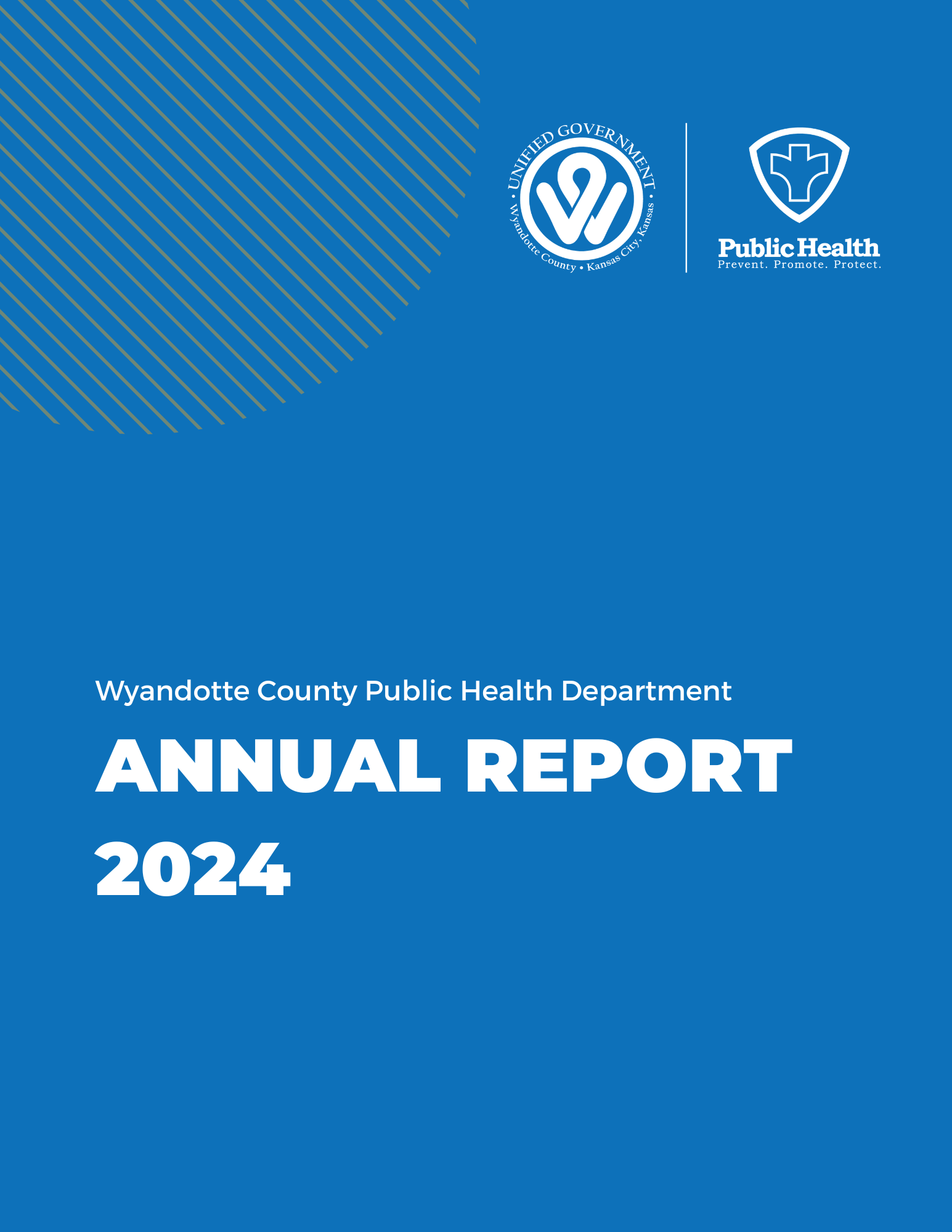 Cover of the Wyandotte County Public Health Department Annual Report 2024