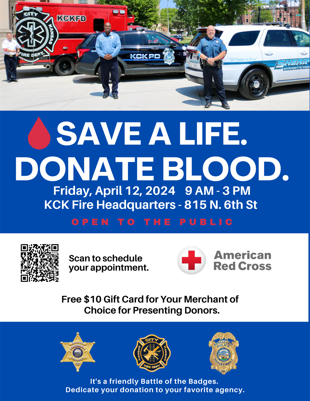 2024 Battle of the Badges Blood Drive (Open to the Community