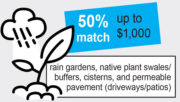 Public Works Cost Share Graphic Raingarden