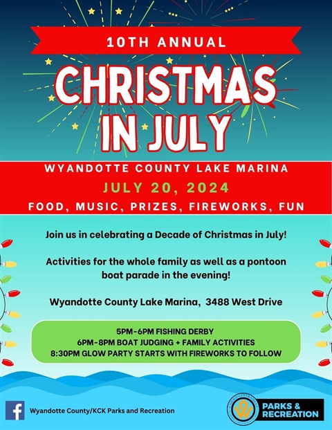 Christmas in July Flyer 2024