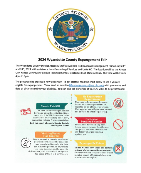 Expungement Fair - July 2024