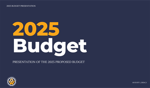 Title Page for 2025 Proposed Budget Presentation 