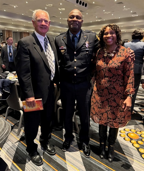 KCKPD Chief Oakman and wife at Oct. 2024 Awards Ceremony