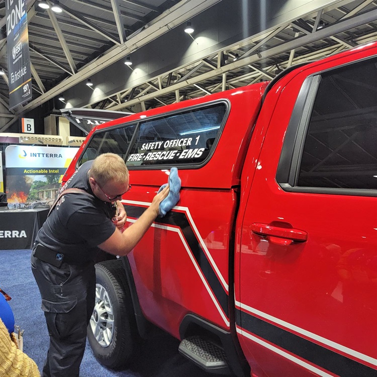 KCKFD Cleaning Truck at 2023 conference