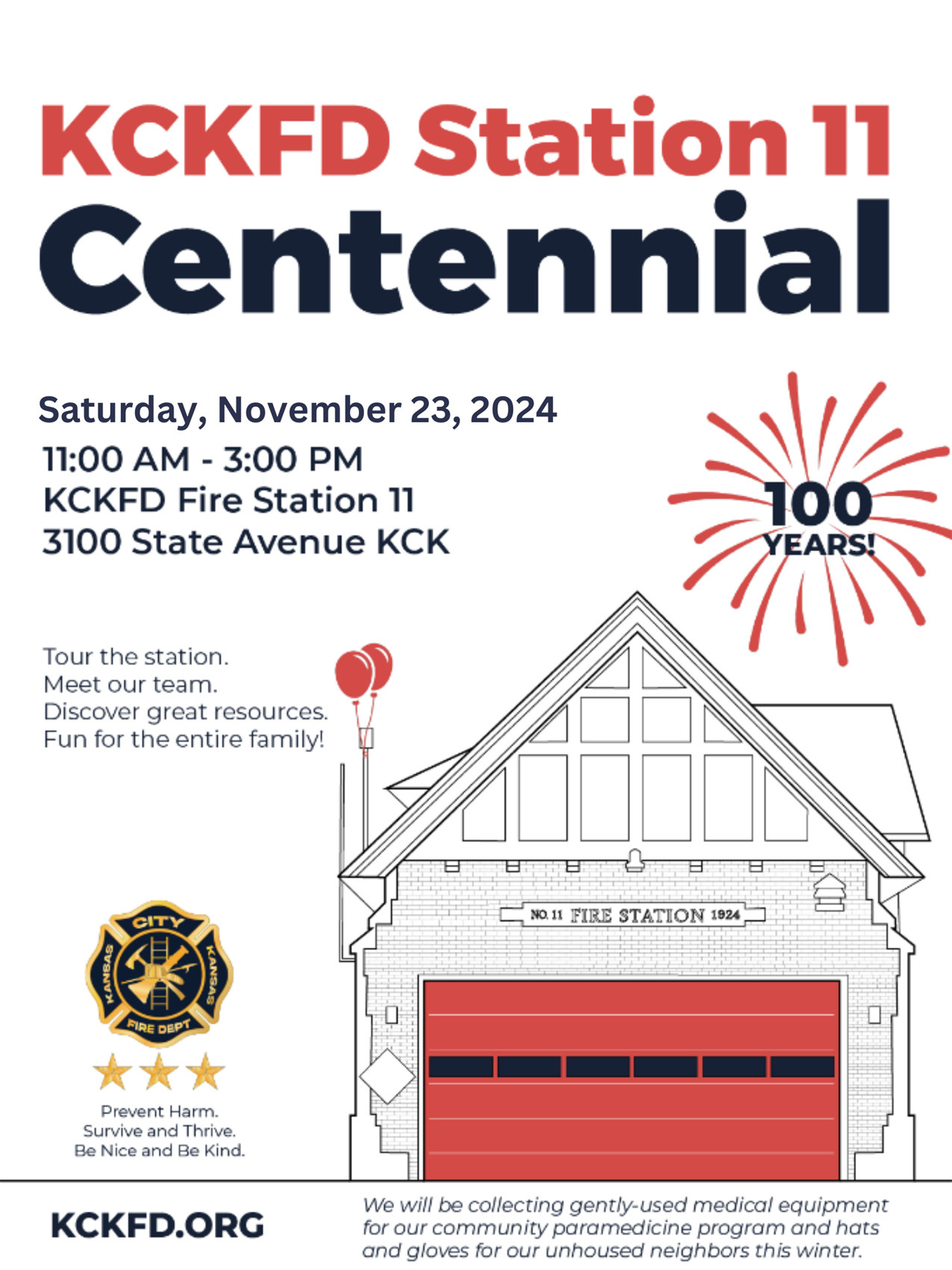 Station 11 Celebration Flyer - November 23, 2024 